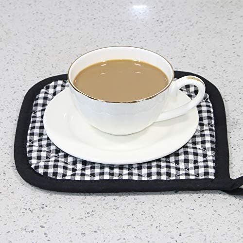 5 PCS Pot Holders for Kitchen, Cotton Potholers with Great Heat