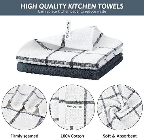 Nialnant 8 Pack Kitchen Towels, Dish Cloths for Washing Dishes