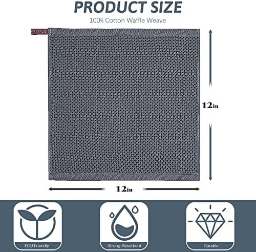 Nialnant 12 Pack Dish Towels,100% Cotton Kitchen Towels,Soft and