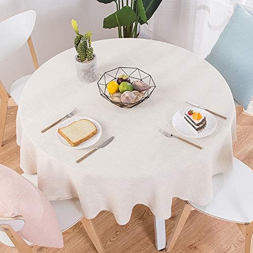 Linen Tablecloth Rectangular Stain Wrinkle Resistant Table Cover