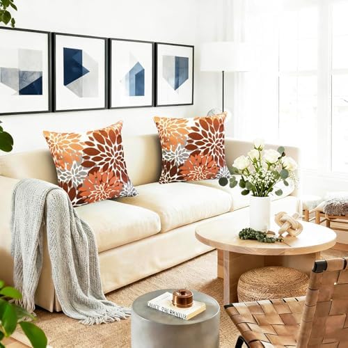 Decorative Throw Pillow Covers Set of 2 Brown Coffee pillow covers