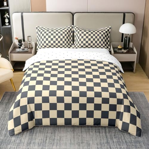 Geometric Square Patchwork Kids Bedding Set King Size Cover 100%