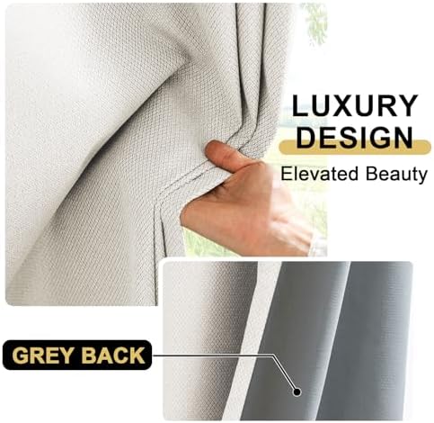 PrinceDeco Blackout Curtains for Bedroom Grommet,2