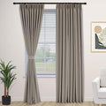 Fcosie 52" W x 72" L Pinch Pleated Drapes for Traverse Rod | Triple