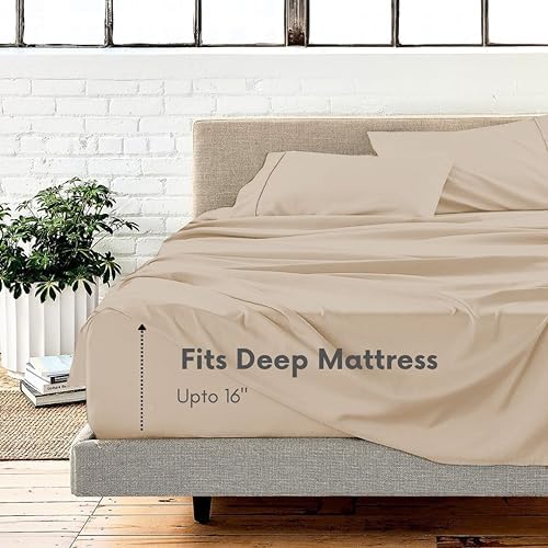 1000 Thread Count Egyptian Cotton Sheets Full XL Size 4 Piece Long