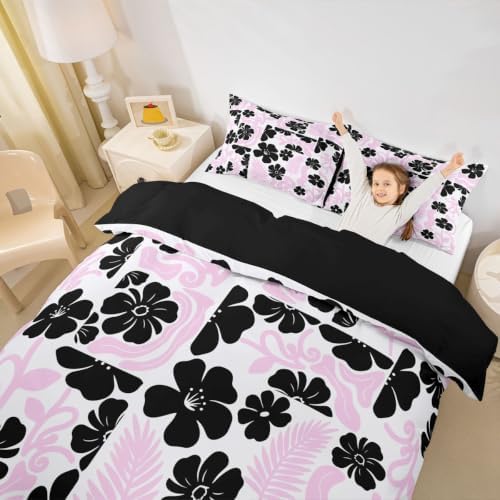 Castle Fairy Modern Pink Duvet Cover King Size for Man Girl Adult Room
