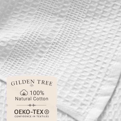 GILDEN TREE Waffle Hand Towels for Bathroom Quick Dry Towel Super
