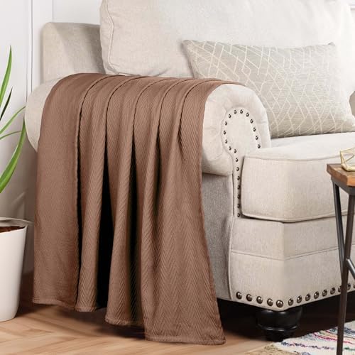 Superior Metro 100% Cotton Blanket, Perfect for Bedroom, Living Room