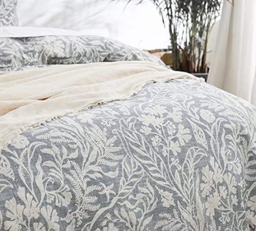 DAUAOTO Duvet Cover Queen Size Set - 90"X90" Duvet Cover + 2 Shams