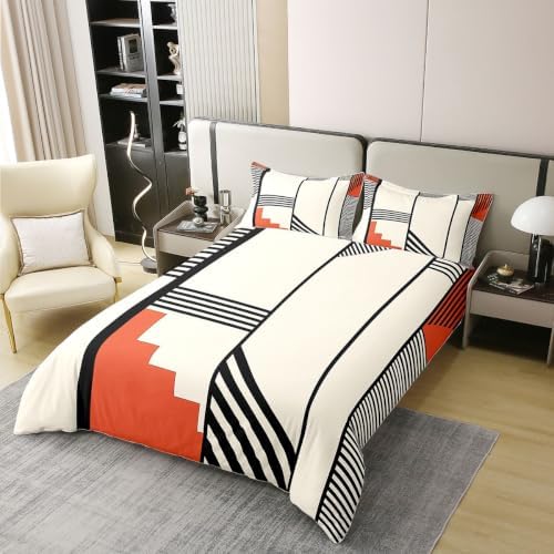 Castle Fairy Geometric Stripe Kids Bedding Set King Size Cover 100%