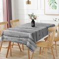 60x120inches Modern Rectangle Tablecloth Grey Aesthetic Stripes