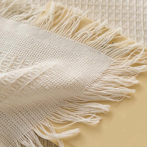 Rustic Table Cloths for Rectangle Tables, Wrinkle Free Cotton Linen