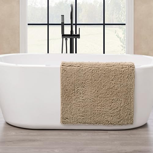 Creative Home Ideas Resort Collection Plush Chenille Bathroom Rugs