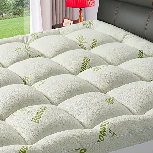 PATSBA Premium Viscose Made from Bamboo Queen Size Mattress Topper for