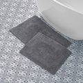 Laura Ashley - Reversible Cotton Bath Mat, Premium Bathroom Décor