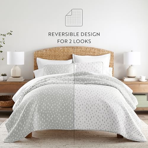 Linen Market Quilt Coverlet Set All Season Patterned Reversible