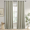 DONREN 100% Blackout Curtains 84 Inches Long Thermal Insulated, Soft