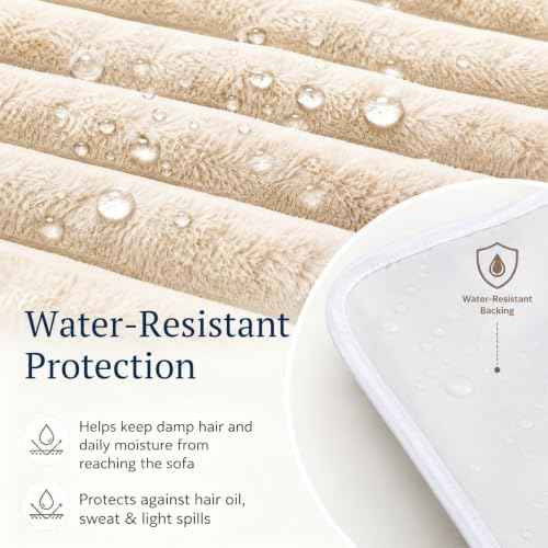 Irenare Non-Slip Recliner Headrest Protector, 17 x 27 inch
