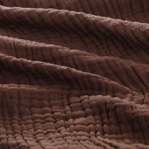 Carriediosa 100% Cotton Muslin Throw Blanket 90 x 90 Summer Gauze for
