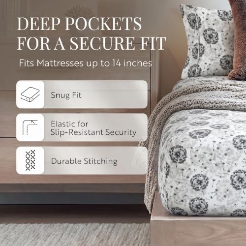 Linen Market 4 Piece Sheet Set Make A Wish Patterned, Queen, Light