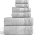 Springtree Home 100% Cotton Bath Towel Set | 6-Piece Set | Textured