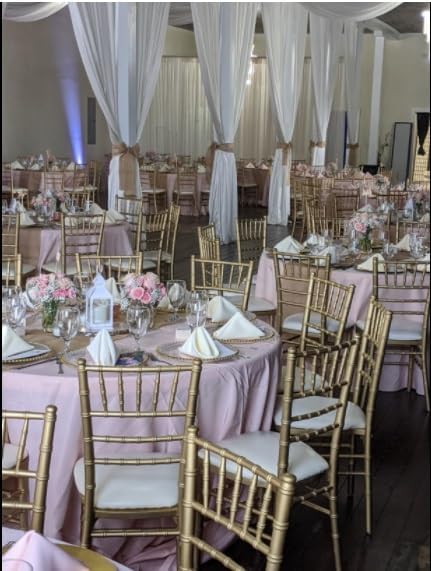 YOUR CHAIR COVERS - 70 Inch Round Premium Polyester Tablecloth