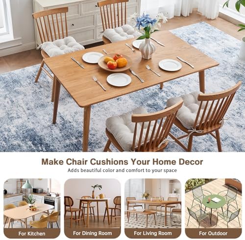 BETU Chair Cushions for Dining Chairs Set of 4,3.5" Thick Kitchen