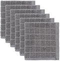 DII Basic Terry Collection Solid Windowpane Dishcloth Set, 12x12
