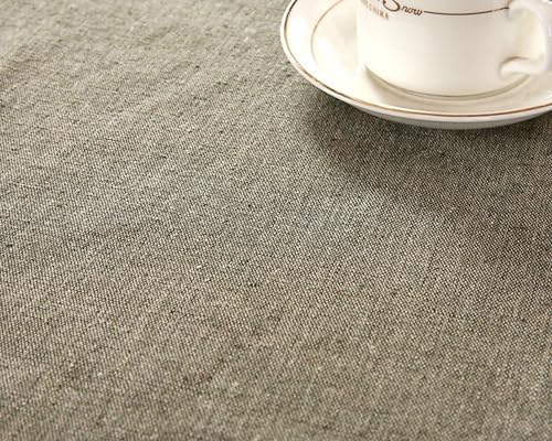 Gualiy Dining Table Cloth Protector, Cotton Linen Tablecloth 70x70CM