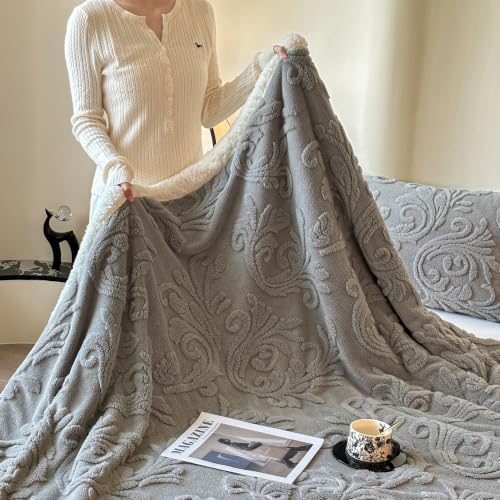 Fleece Throw Blankets, Lightweight Warm Soft Cozy Bed Blanket