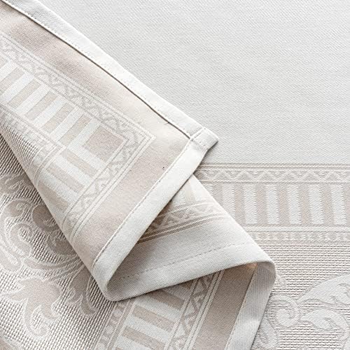 MANGATA CASA Rectangle Tablecloth Faux Cotton Waterproof and Wrinkle
