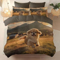 Duvet Cover Set California King, 3pc Reversible Hyperrealism Animals