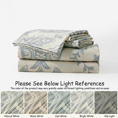 Bedduvit Cotton Duvet Cover Queen - Damask Queen Duvet Cover Set