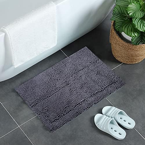 Chenille Bath Mat 2 - Piece Set | Super Absorbent & Grip - Enhanced