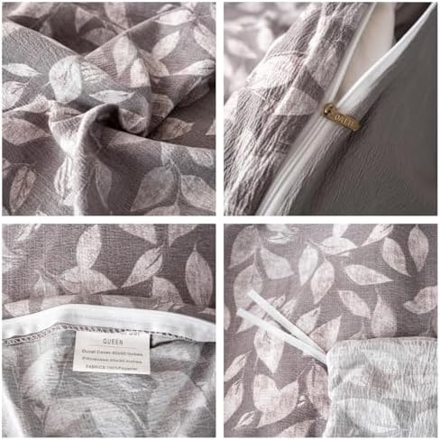 OAITE Duvet Cover Set Prewashed Cotton-Like Polyester King