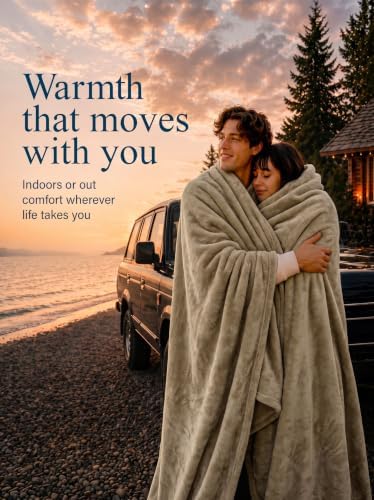 Utopia Bedding Ultra Soft Fleece Bed Blanket King Size Camel