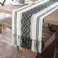 Woven Table Runners Farmhouse Style,Boho Table Runners 90 inches Long