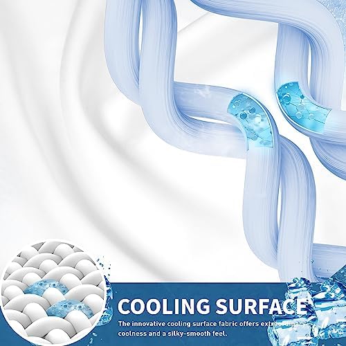 Sunflower Cooling Queen Mattress Pad for Hot Sleepers, Chill Mattress