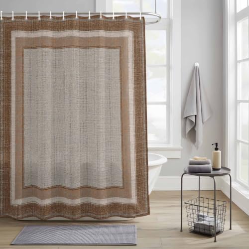 Shower Curtain Bathroom Set Modern Geometric Square Waterproof Fabric