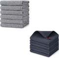 Homaxy Kitchen Towels and Dishcloths Set, 12 x 12 Inches and