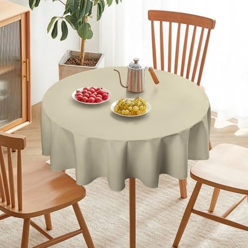 Beige Tablecloth Washable Dinng Table Covers Decorative for Kitchen &