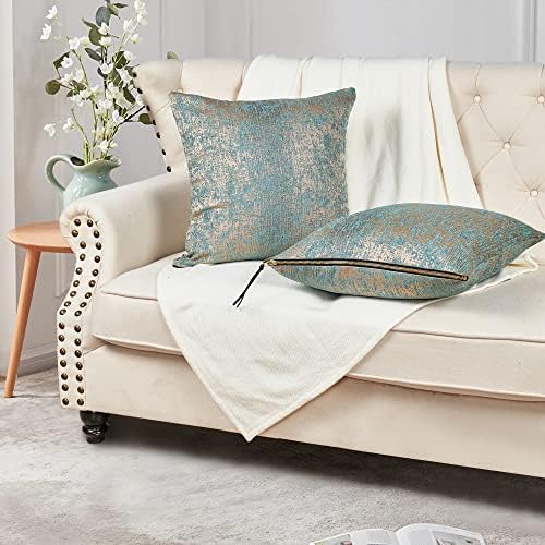 Home Soft Things Serenta Jacquard Chenille Big Zipper 2 Piece Pillow