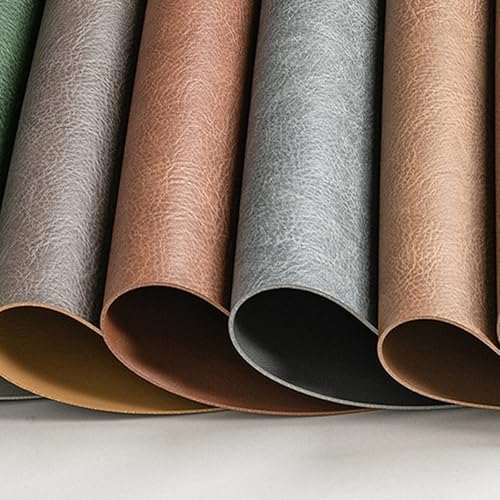Daesar 4 Placemats, Waterdrop Table Mats Reversible Solid Color