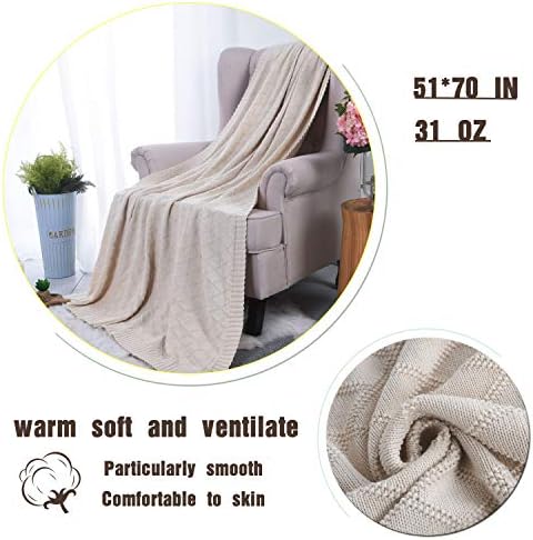 Soft Throw Blanket, Bed Knit Throw Blanket for Couch Chairs Home