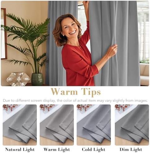 H.VERSAILTEX Blackout Curtains Thermal Insulated Window Treatment