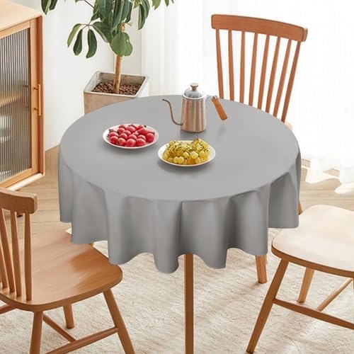 Grey Tablecloth Washable Dinng Table Covers Decorative for Kitchen &
