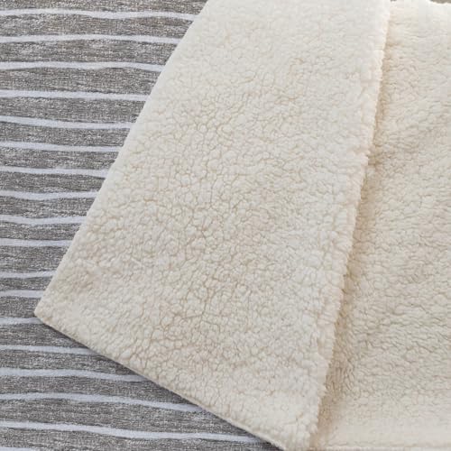 Addison Rugs ASB138 Taupe 50" x 70" Oversized Sherpa Throw Blanket