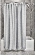 InterDesign Waffle Weave Fabric Shower Curtain, Luxury Hotel Style for