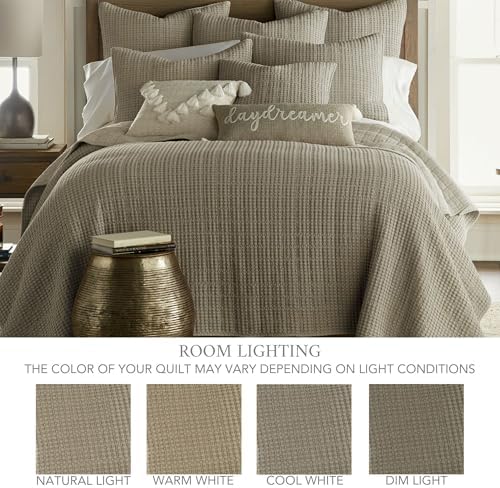 Levtex Home Mills Waffle King/Cal King Quilt Set (106x92in) with 2