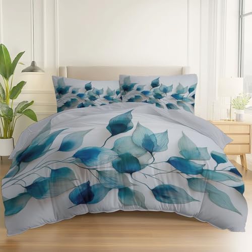 Ultra Soft Duvet Cover King, Printed Bedding Set 3 Pieces, Comfy